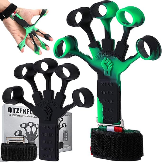 Grip Strength Trainer with Forearm Strengthener Recover(5 PCS)