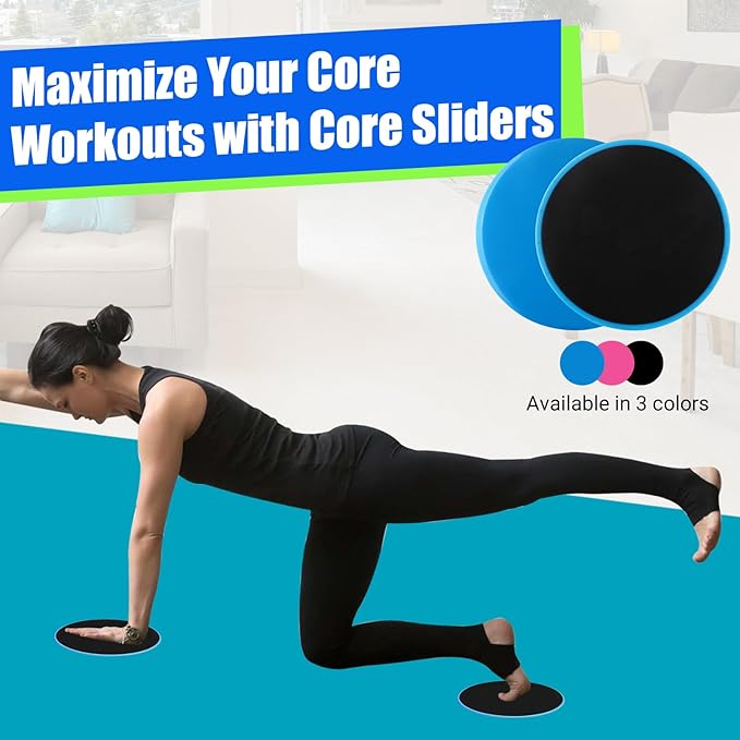 Exercise Sliders, Core Sliders for Working Out, Dual