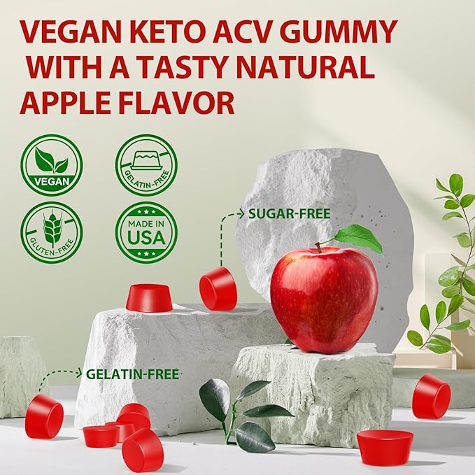 Keto ACV Gummies Keto Gummies Advanced Formula ACV Keto Gummies with B12 Pomegranate Beet Juice-59 Gummies
