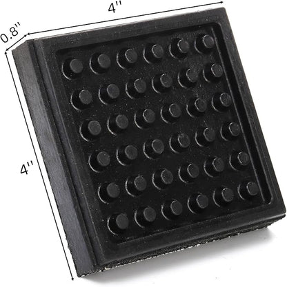 8 Pack Non Slip Exercise Equipment Mat 4 x 4 x 0.8 Inch