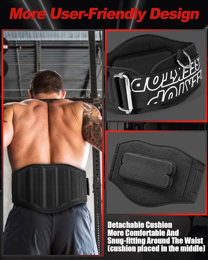 Seektop Dip Belt for Weightlifting - Quick Locking