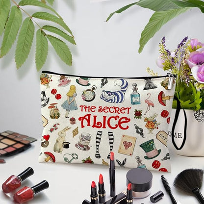 ZHANTUONE Fairy Tale Funny Cosmetic Bag keychain pendant Set, for Travel Toiletry Zipper Storage Pouch Makeup Bag, Motivational Gifts for Friends Coworker Bestie BBF, Movie Lover Fairy Tale Fans