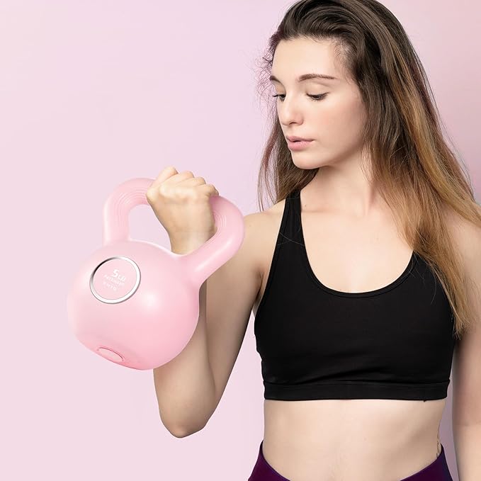 KHTO Kettlebells Fitness Exercise-Pink Strength Training Kettlebell Sets
