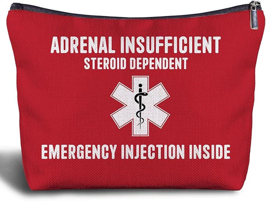 Nurse Doctor Cosmetic Bag - Doctor Nurse Gifts for Women, Nurse Small Medical Bag,Adrenal Insufficiency Makeup Bag, Emergency Makeup Bag, Emergency Injection Bag for Travel