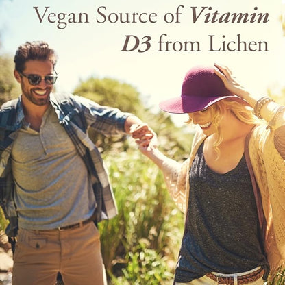 Garden of Life Organics Vegan Vitamin D3 for Women and Men, Liquid 1000 IU Per Spray, D3 Plus Omegas - Vanilla Flavor - 125 Servings - 2fl oz Liquid Whole Food D3 Vitamin Supplement