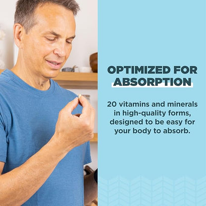 Ancient Nutrition Multivitamin for Men, Ancient Multi Men's Once Daily Vitamin Supplement 30 Ct, Vitamin A, Vitamin B and Vitamin K2, Fenugreek Seed, Supports Immune System, Paleo and Keto Friendly