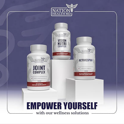 Joint Complex - Joint & Cartilage Health - Joint Support Supplement with Calcium, NEM Eggshell Membrane, Boswellia Serrata - Knee Supplements for Men & Women, 30 Capsules