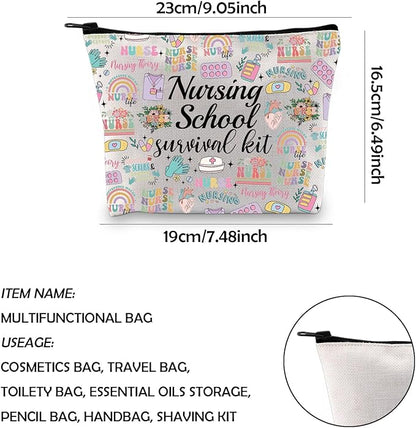 WCGXKO Nurse Gift Nurse Cosmetics Gift Nursing School Survival kit Gift for RN CNA LPV BSN LVP (NURSE life bag)