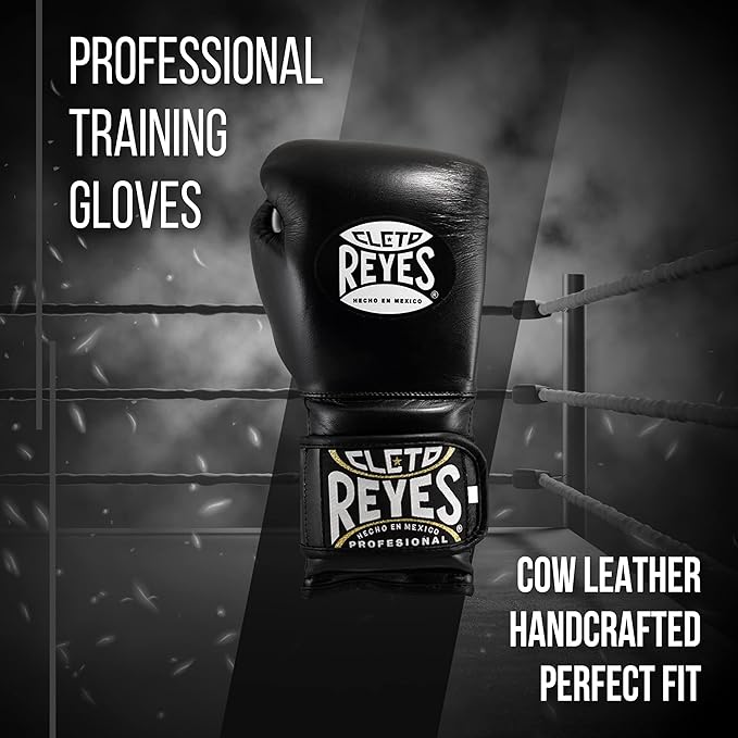 CLETO REYES Training Gloves with Leather Strap & Attached Thumb and Hook & Loop Closure
