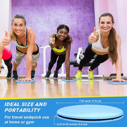 Jenaai 24 Pcs (12 Pairs) Core Sliders Exercise