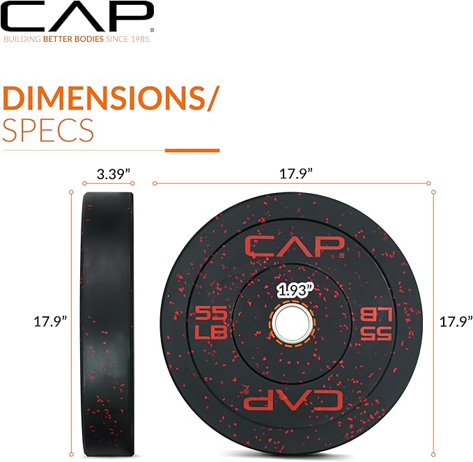 CAP Barbell Rubber Olympic Bumper Plate