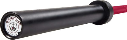 Signature Fitness Olympic Cerakote Barbell – for Home 190K PSI 1,500-Pound Capacity,