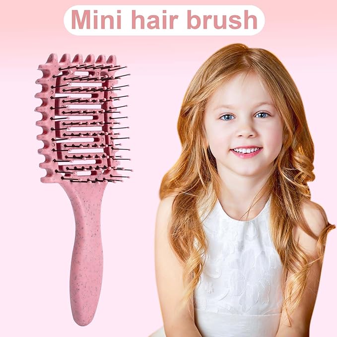Curl Defining Brush,2024 Curly Hair Brush,Vented Hair Brush for Detangling, Shaping and Defining Curls For Women and Men Less Pulling (2Pcs Purple)