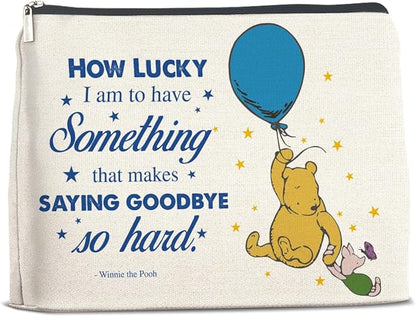 YeleY Winnie the Pooh for Women Girls, Leaving Gift, Classic Winnie the Pooh Cosmetic Makeup Bag for Teens Women Friends Winnie the Pooh Purse