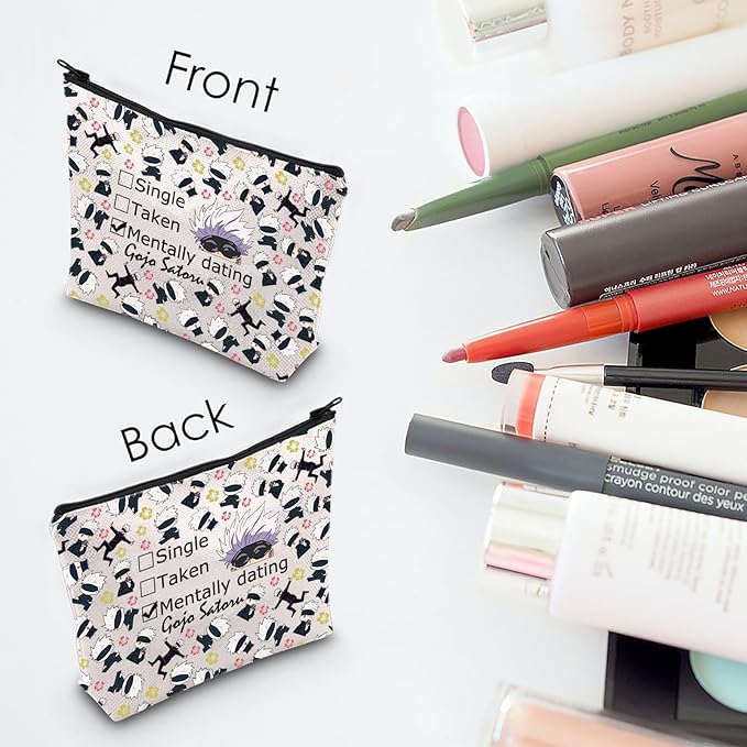 MNIGIU JJK Anime Inspired Gift SG Cosmetic Bag JJK Anime Lover Gift JJK Anime Themed Gift (Taken Bag)