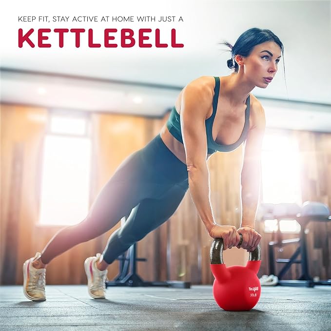 Yes4All Neoprene Coated/Adjustable Kettlebell & Kettlebell Sets -