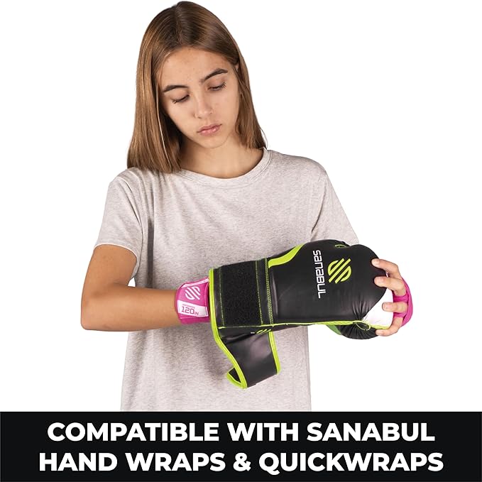 Sanabul Essential Gel Boxing Gloves for Men & Women, Kickboxing MMA, Muay Thai Gloves and Heavy Bag Training Punching & Sparring
