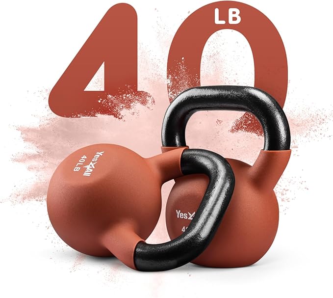 Yes4All Neoprene Coated/Adjustable Kettlebell & Kettlebell Sets -