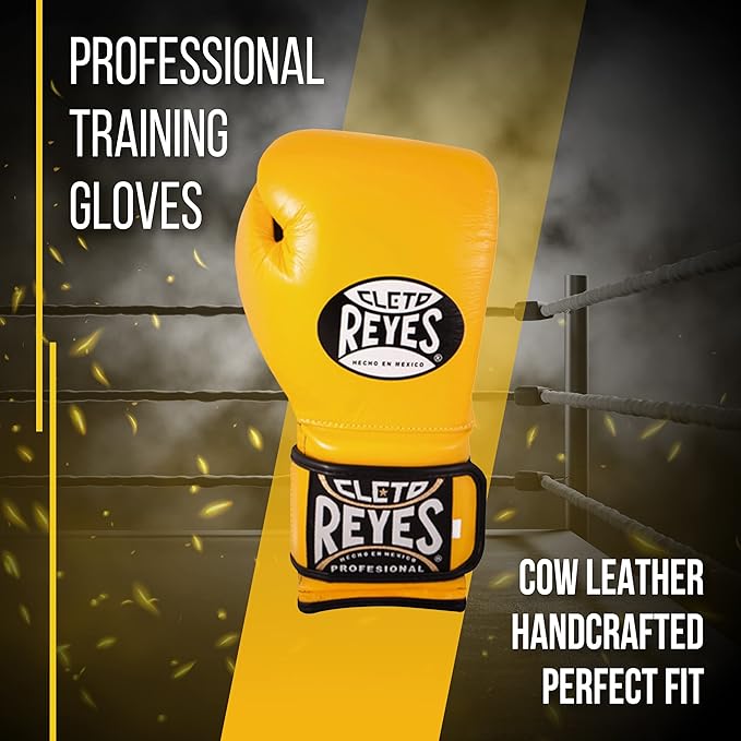 CLETO REYES Training Gloves with Leather Strap & Attached Thumb and Hook & Loop Closure