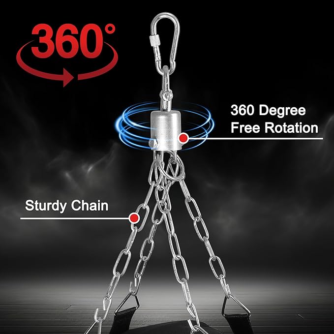 Punching Bag for Adults, Hanging Punching Bag with 12OZ Boxing Gloves, Chains, Wristband, Hand Grip Strengthener, Jump Rope, Heavy Boxing Bag for Training, Karate, Kickboxing, Muay Thai