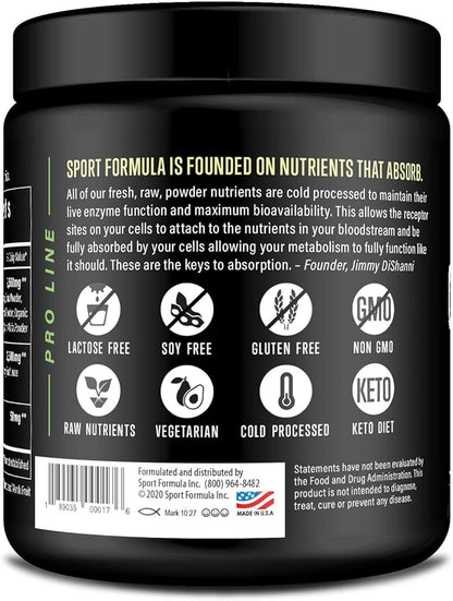 Organic Greens Superfood Powder, Cold Pressed Vegan and Keto Powder, Non-GMO, Low Calorie Daily Green Juice Powder