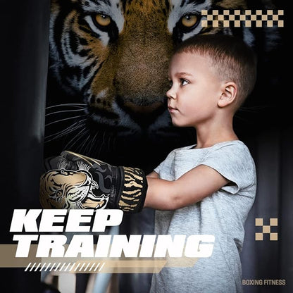 Kids Boxing Gloves with Handwraps, 3-8 Years Girls & Boys, Training Boxing Set, Punching Gloves