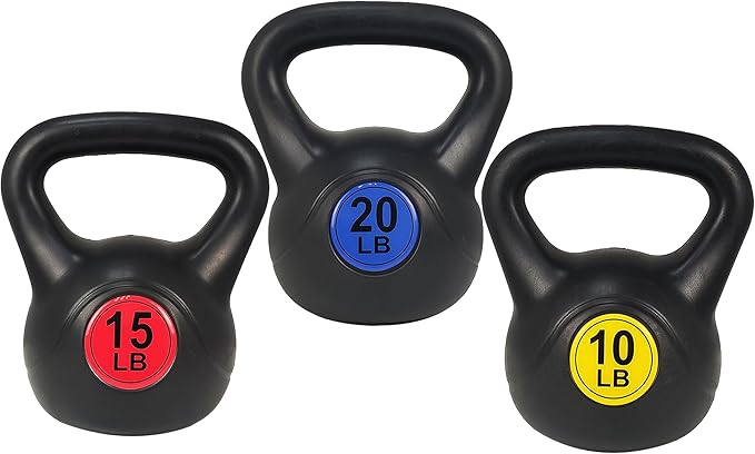 Sporzon! Wide Grip Kettlebell Exercise Fitness Weight Set