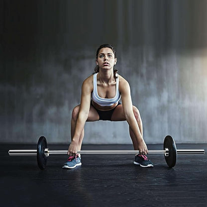 Olympic Barbell EZ Bar Curl Bar 4ft/5ft/7ft 2 Inch (300lb/330lb/400lb/700lb/1000lb/1500lb)