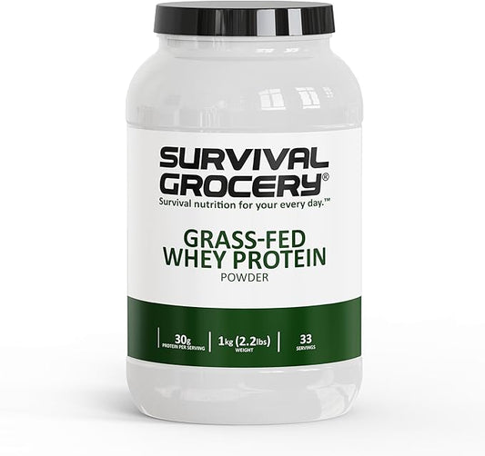 Survival Grocery® - Grass Fed Whey Protein (Plain)