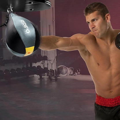 Boxing Speed Bag - PU Leather Speed Punching Ball for Boxing, MMA Training Speed Ball Reflex Ball Boxing Equipment, Punching Bag Workout Kicking Training Home Gym Exercise Speed Ball