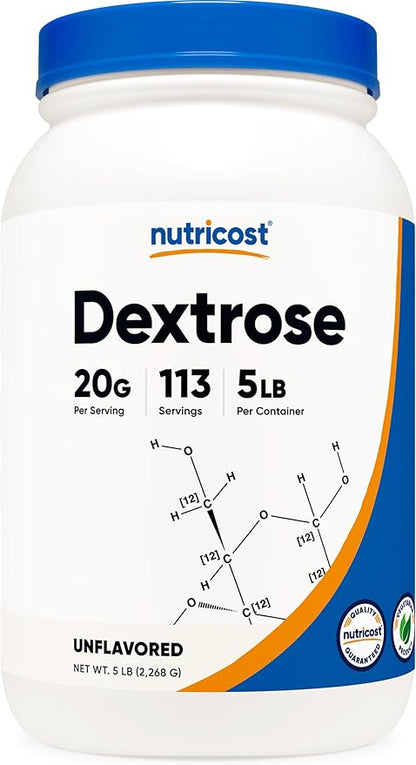 Nutricost Dextrose Powder 5 LBS - Non-GMO, Gluten Free