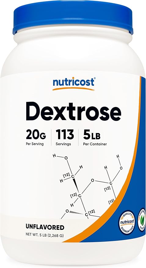 Nutricost Dextrose Powder 5 LBS - Non-GMO, Gluten Free
