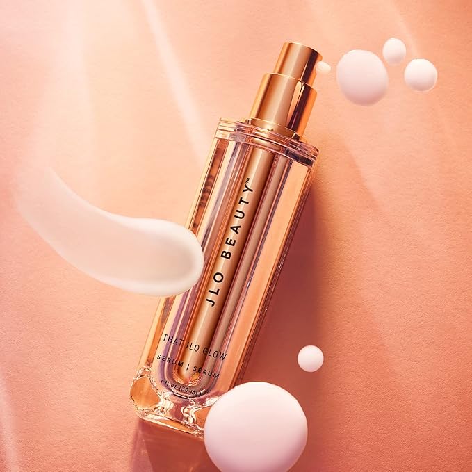 JLO BEAUTY That Day/Night Face Serum SkinCare Duo, That JLO Glow Serum, 1 Oz, That Overnight Hustle AHA & BHA Facial Serum Resurfacer, 1 Oz, Exfoliating & Firming to Support Smooth, Glowing Skin