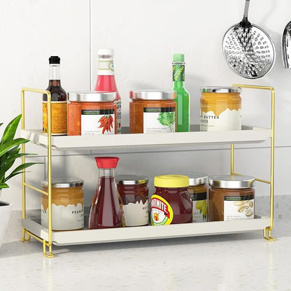 FSyueyun 2-Tier Makeup Shelf Organizer for Vanity