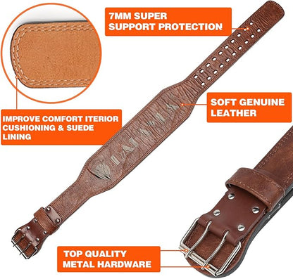 Weight Lifting Belt Gym Fitness 4â€ Padded Support,10 Adjustable