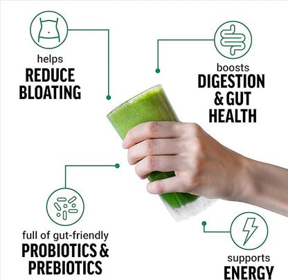 FORCE FACTOR Smarter Greens Daily Wellness Powder 3-Pack to Support Energy, Immunity & Digestion, Greens Powder, Superfood Powder with Vitamins, Minerals & Probiotics, Unflavored, 90 Servings