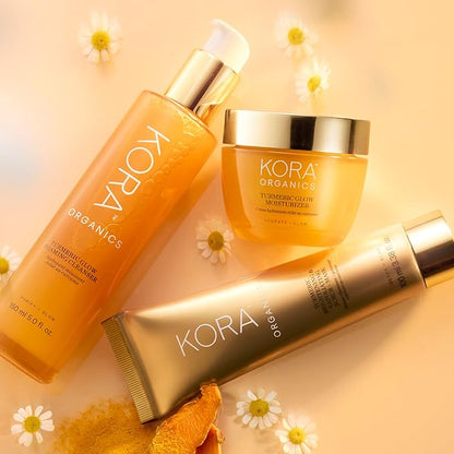 KORA Organics Turmeric Brightening & Exfoliating Mask, Multi-Use Facial Scrub, Polish & Illuminate, Certified Organic Exfoliating Face Mask, Cruelty Free, 1.01 fl oz - Face Scrub