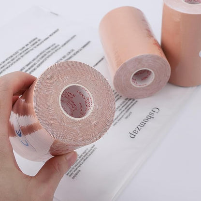 3 Pack Kinesiology Tape, 4in x 5.5yd Water Resistant Muscle Support Adhesive Sport Tape for Pain Relief, Latex Free Cotton Elastic Athletic Tape for Joints, Knee, Ankle, Shoulder, Wrist