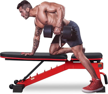 DERACY Adjustable Weight Bench for Full Body Workout