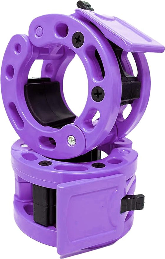 Clout Fitness Olympic Barbell Clamps Collars Quick Release 2 Inch