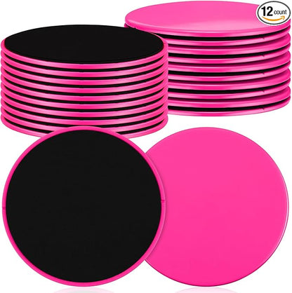 Jenaai 24 Pcs (12 Pairs) Core Sliders Exercise