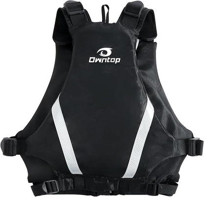 Owntop Swim Vest for Adults | Unrestricted Arm Movement | Extra-Large Pockets | Super-Thin | Kayak, Boating, Fishing