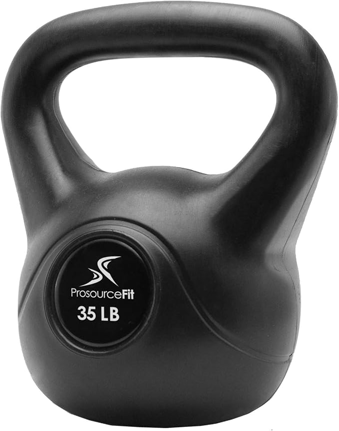 ProsourceFit Vinyl Plastic Kettlebell from 10, 15, 20, 25, 30, and 35 lbs
