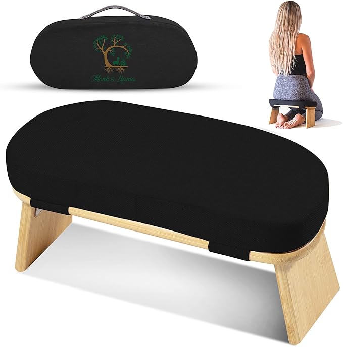 Monk & Llama Meditation Bench - Foldable