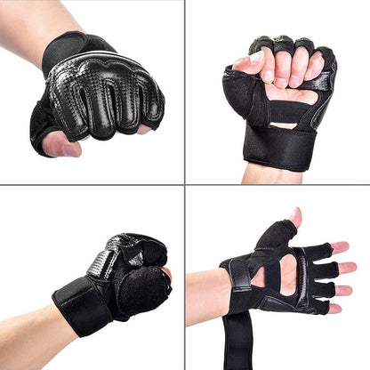 Boxing Gloves Men Gloves Kickboxing Gloves Punching Bag Gloves Karate Gloves Half Finger Kickboxing Gloves Taekwondo Sparring Glove Hand Wraps for Boxing Gloves Women for Kids Muay Thai