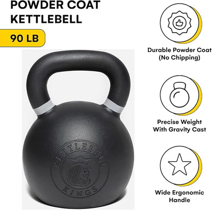 Kettlebell Kings Powder Coated Kettlebell Weights 5-90 LB
