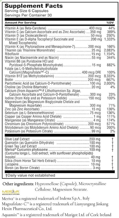 Women's Health Network Better Bones Builder Specially Formulated Multivitamin for Women with Greater Risk for Bone Health Issues - 180 Capsules (1 Bottle)