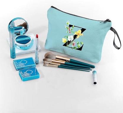 SEAMOON Birthday Friendship Bridesmaid Team Gifts for Employees Women Mom Girl Daughter Teenage Personalized Make up Cosmetic Bag Travel with Mirror Mothers Day Christmas Graduation Z