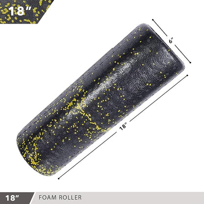 High-Density Round Foam Rollers - 4 Size and 8 Color