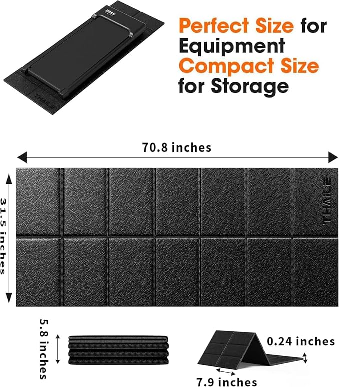 Treadmill Walking Pad Mat for Carpet Floors 71x32 1/4â€œThick Treadmill